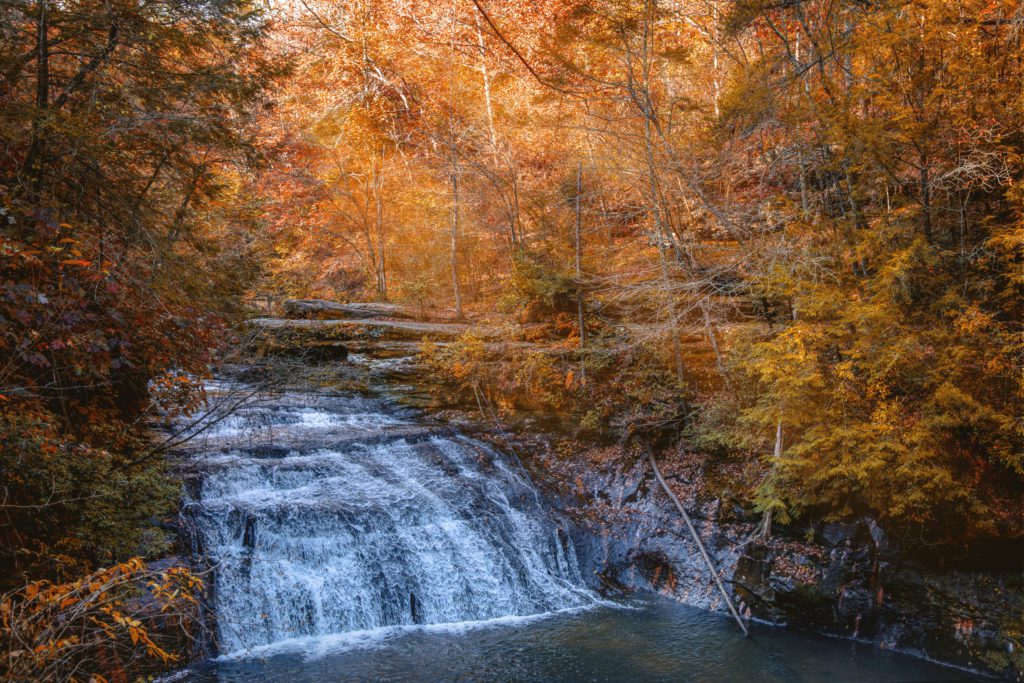 Fall-Waterfall in North Alabama.