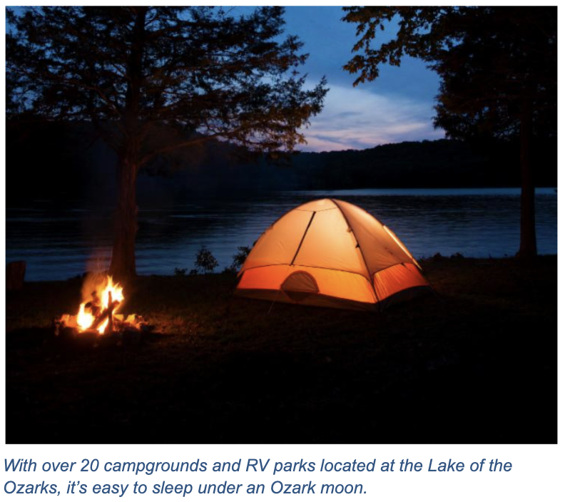Sleep Under the Stars at Lake of the Ozarks Campgrounds
