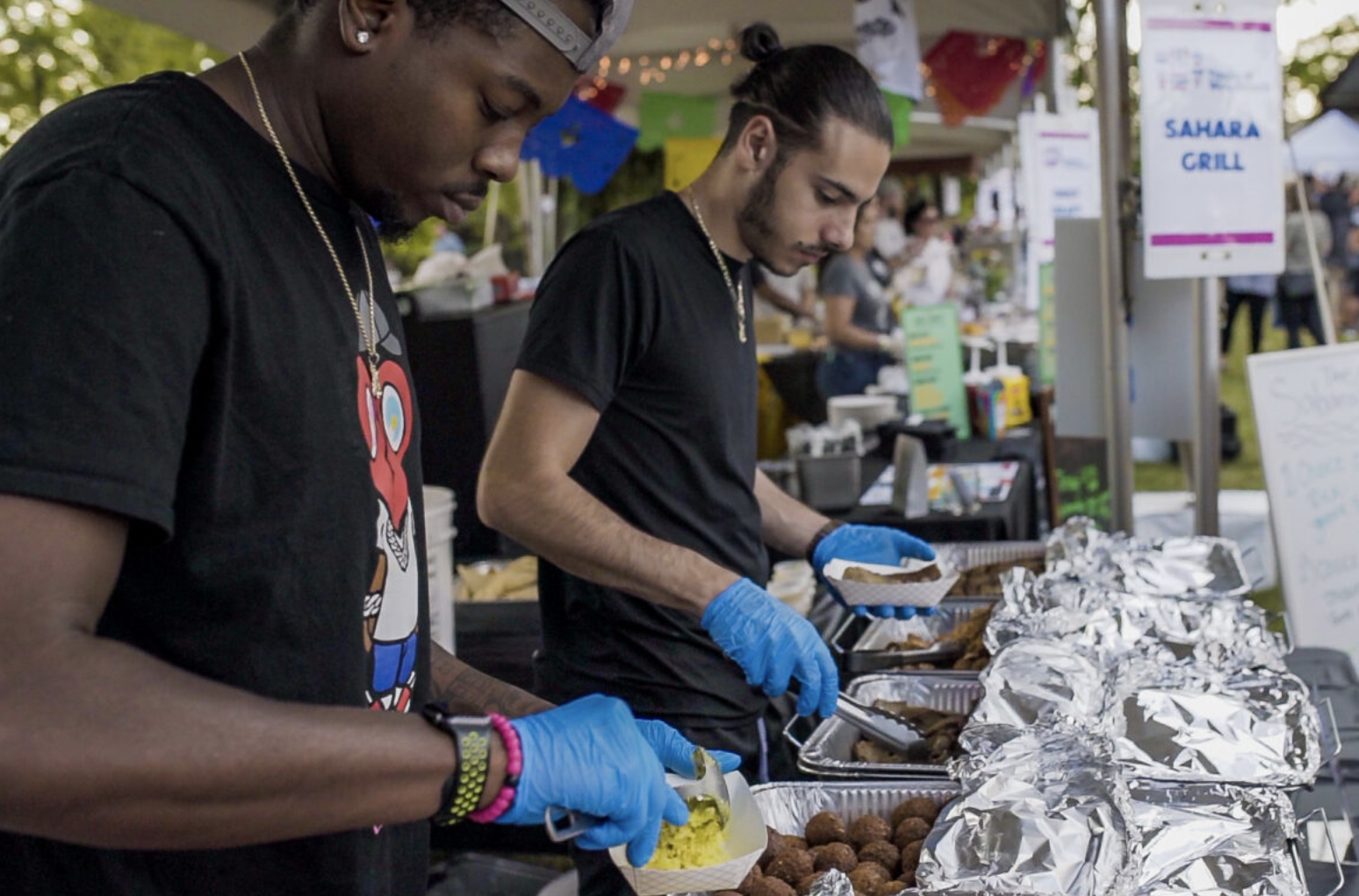 Taste of Woodstock food tent